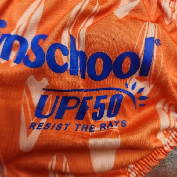 Swim School Swim Diaper Reusable Boy Orange Frog Graphic Size 6 Months 13-18lbs - Picture 3 of 8